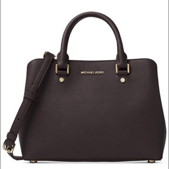 🔥 ON SALE 🔥Michael Kors Saffiano Savannah Medium Satchel 🔥Price Firm - Picture 1 of 12